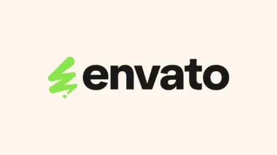 Envato logo on beige background