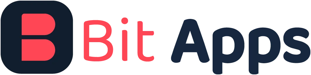 Bit Apps logo in dark and red colors.