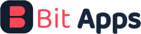 Bit Apps logo in dark and red colors.